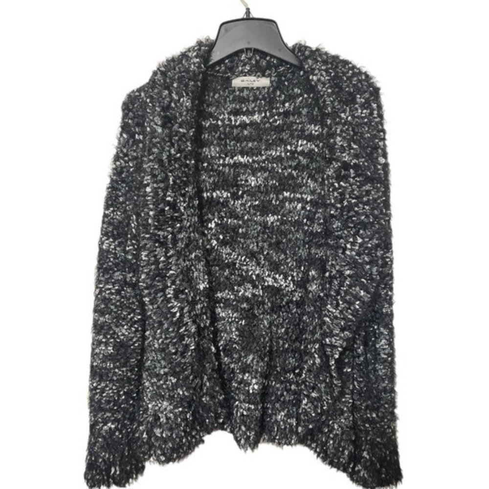 Bailey Womens Eyelash Open Front Cardigan Super Soft Waterfall Size XL